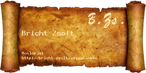 Bricht Zsolt névjegykártya